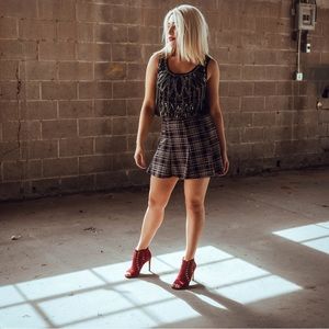 Red Vince Camuto Booties